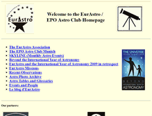 Tablet Screenshot of eurastro.de